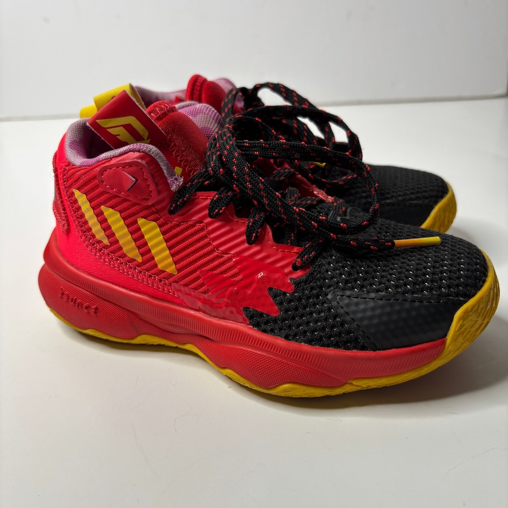 Adidas Dame 8 Incredibles‎ Jack-Jack Red Black Yellow Kids Shoes Pixar 10.5K